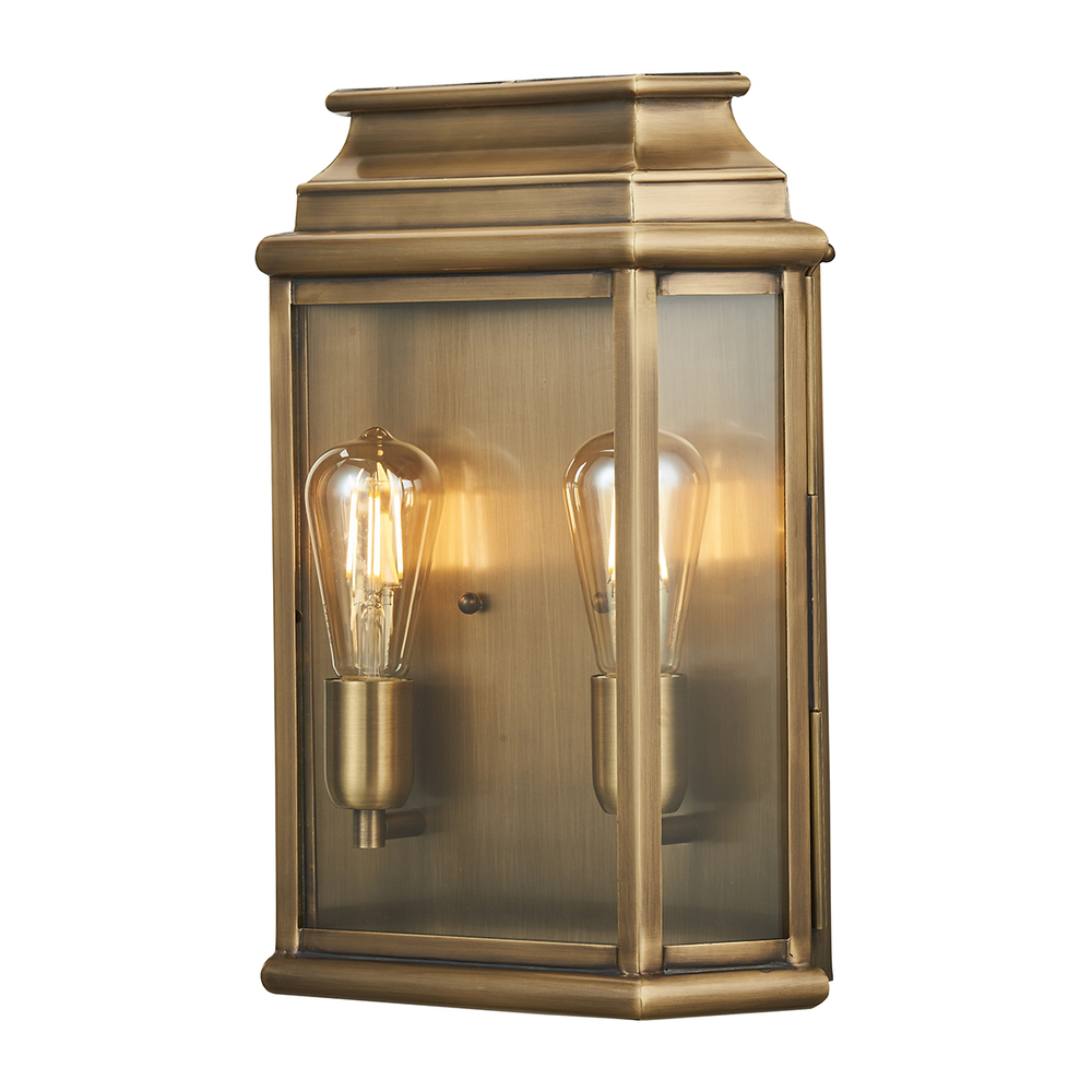 St Martins Brass Wall Lantern Large