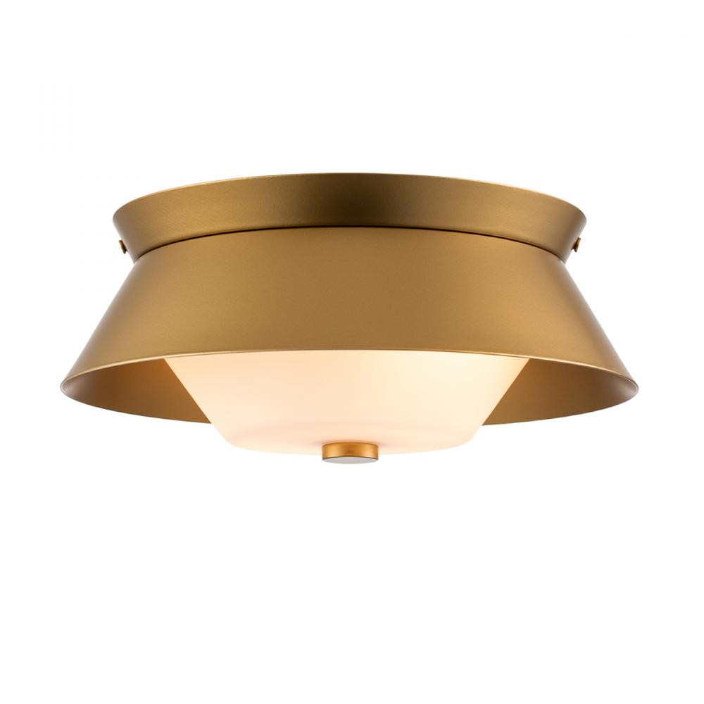 Bowtie Flush Mount in Laquered Gold