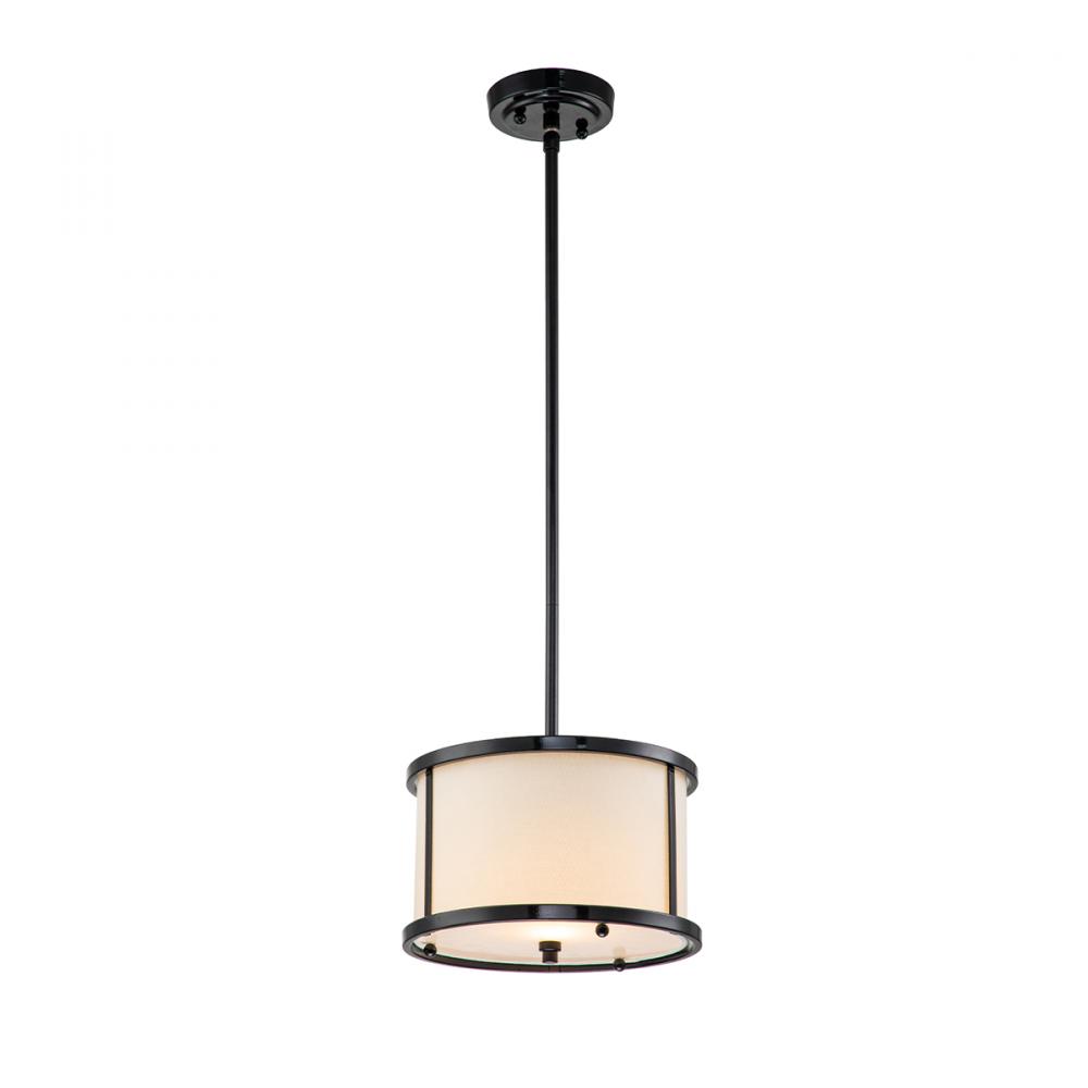 Lemuria Mini Pendant in Laquered Black