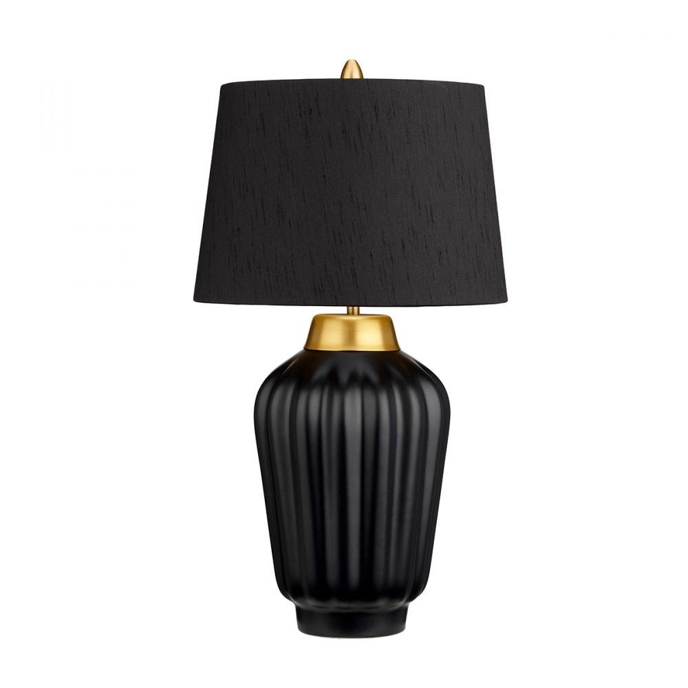 Bexley Table Lamp in Black and Brushed Brass