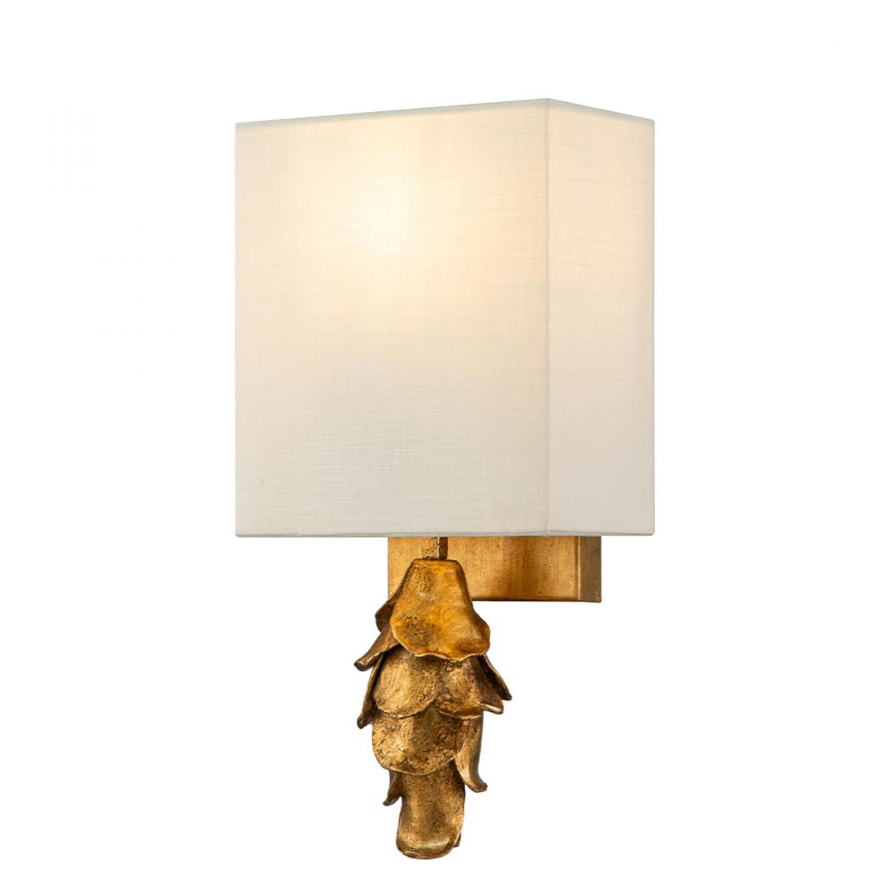 Nicholls Sconce in Gold Leaf