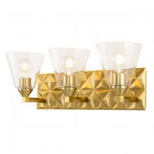 Lucas McKearn BB1302AGB-3 - Alpha 3 Light Bath Vanity In Brass