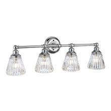 Lucas McKearn BB-KEYNES4-PC - Keynes 4 Light Bath Light in Polished Chrome