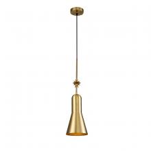 Lucas McKearn PD00115AGB-1 - Etoille Large Aged Brass Pendant with Star