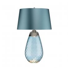 Lucas McKearn TLG3025L - Large Lena Table Lamp In Blue With Blue Satin Shade
