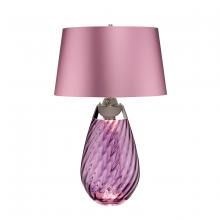 Lucas McKearn TLG3027L - Large Lena Table Lamp In Plum With Plum Satin Shade