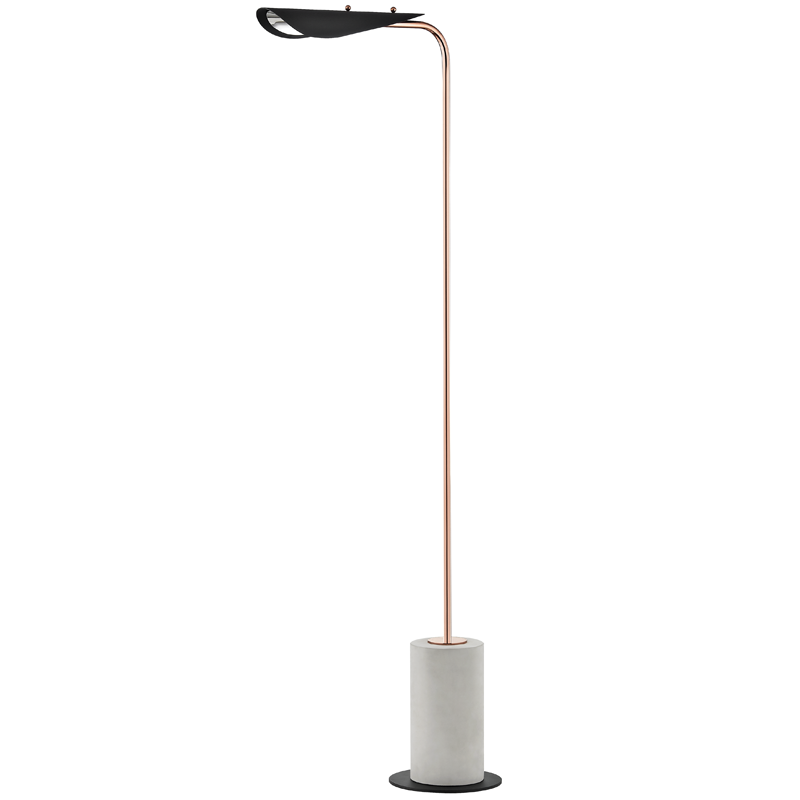 1 LIGHT FLOOR LAMP WITH A CONCRETE BASE