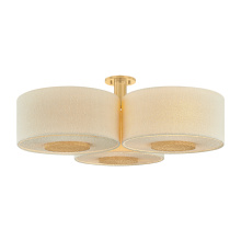 Mitzi by Hudson Valley Lighting H1153609-AGB - Miller Flush Mount