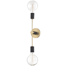 Mitzi by Hudson Valley Lighting H178102-AGB/BK - Astrid Wall Sconce