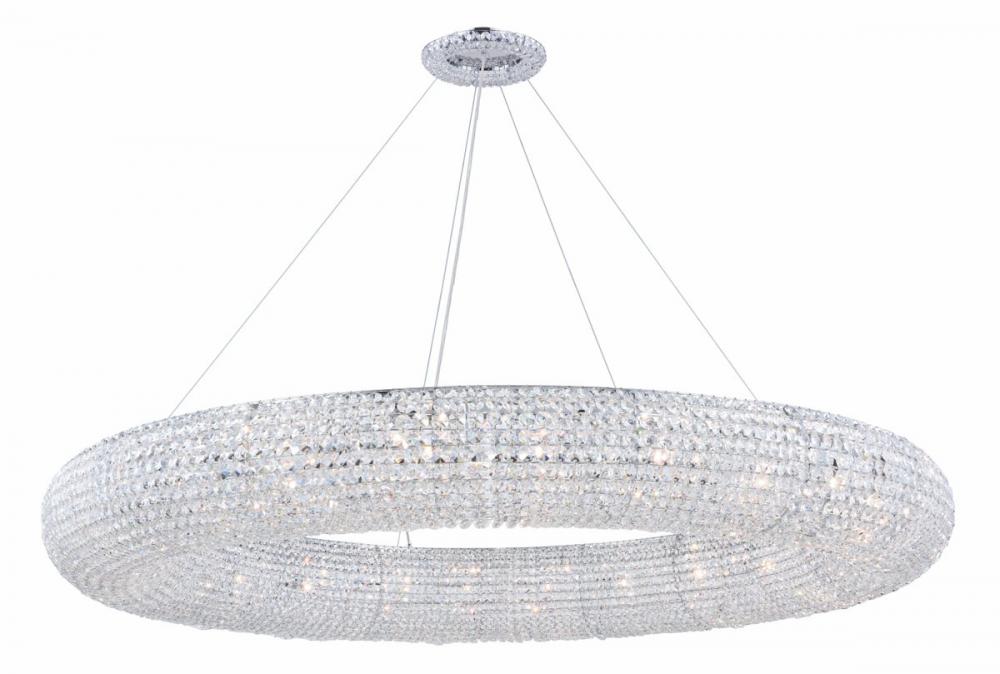 Paris 24 Light Chrome Chandelier Clear Royal Cut Crystal