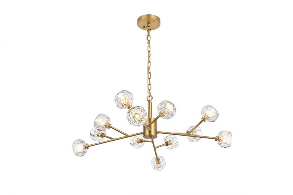 Graham 12 Light Pendant in Gold