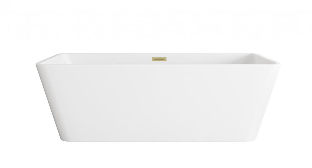 Bathtub 66.9 x 29.5 x 22.8 Glossy White