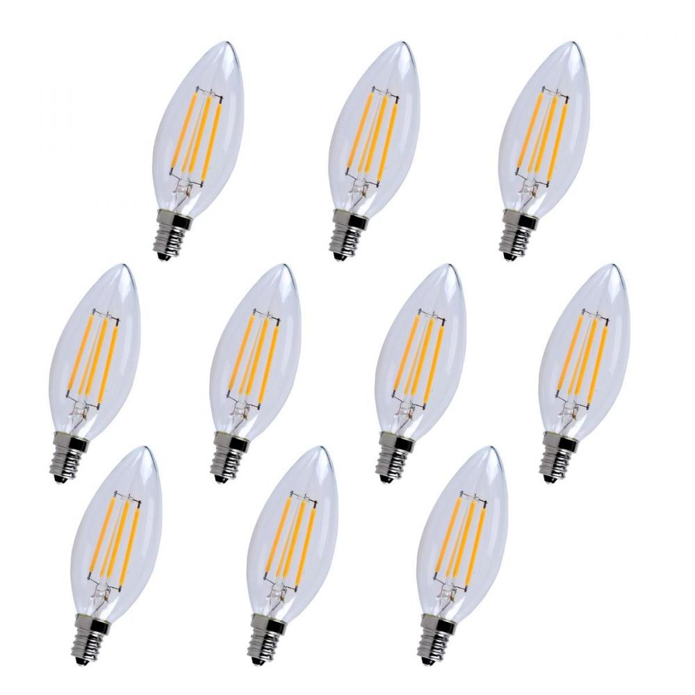 LED E12 CANDELABRA, 5000K, 300 degree, CRI80, ES, UL/CUL, 4W, 40W EQUIVALENT, 15000HRS