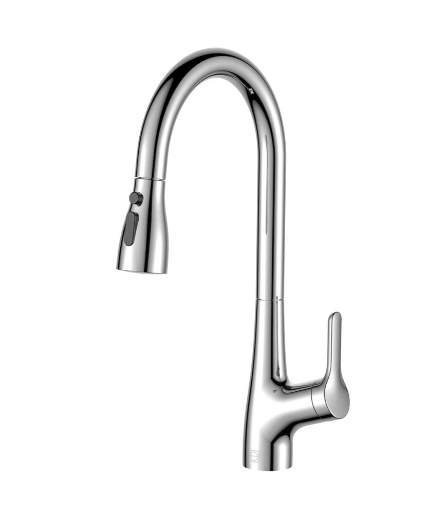 Kitchen Faucet 4 29/64" × 1‘ 3-17/32"  × 10 1/16" brushed nickel