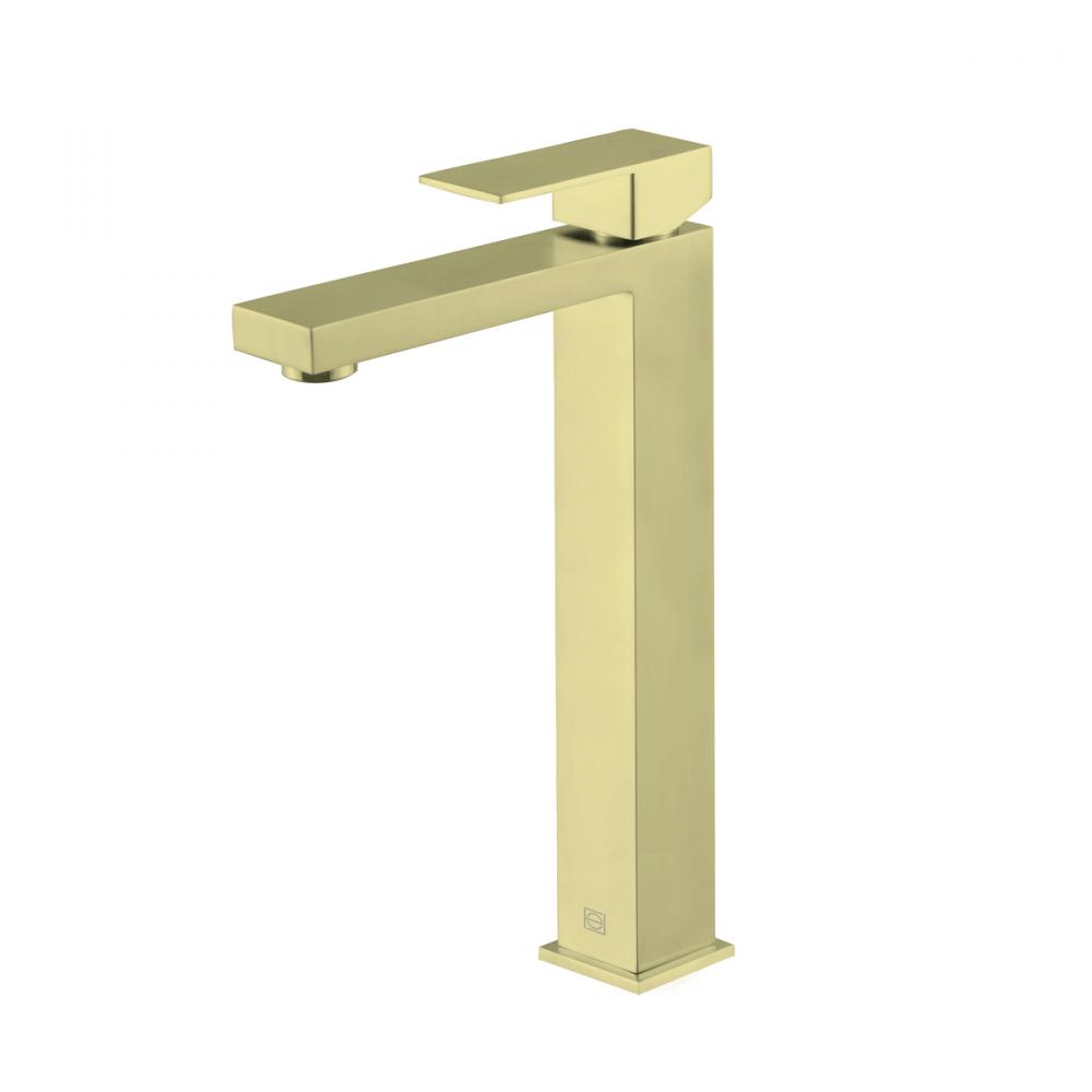 Vanity Faucet 1 31/32" × 11 41/64" × 7 7/8" brushed gold