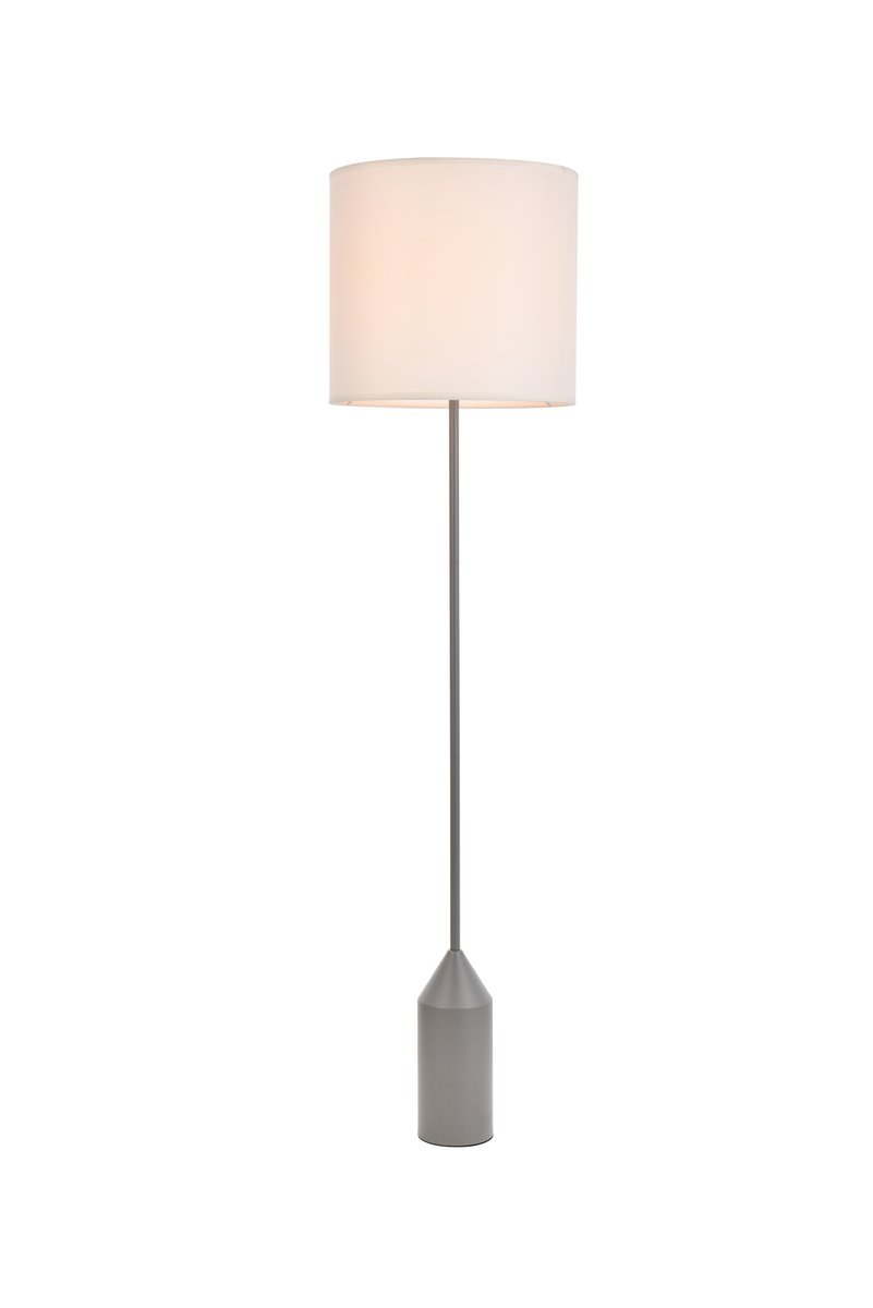 Ines Floor Lamp D15"H59.5"L1 Concrete Grey