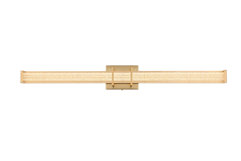 Wall Sconce L36" E4.5" H4.3" LED 24W 3CCT Satin Gold