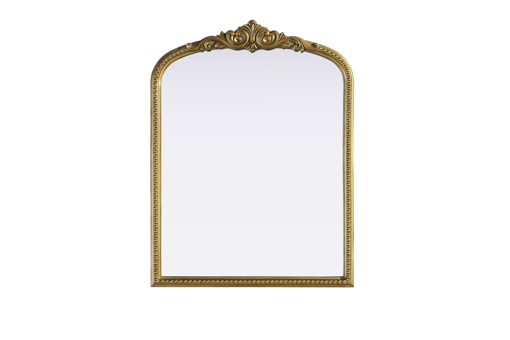 Wall mirror 27"x1.4"x36" Antique Brass