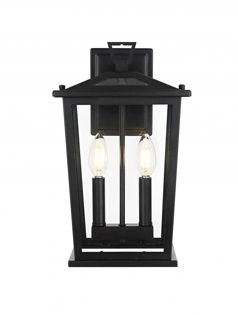 Berks 7 inch Outdoor Pendant in Black