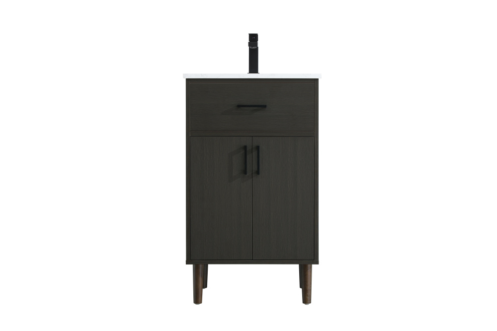 Vanity Cabinet 2Dr W20''xD19''xH34" Mocha Brown