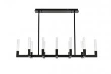 Elegant 1030G54BK - Noemi 54 Inch Adjustable LED Pendant in Black