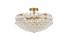 Elegant 1107F20BR - Savannah 20 inch flush mount in brass