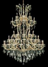 Elegant 2801G54G-GT/RC - Maria Theresa 61 Light Gold Chandelier Golden Teak (Smoky) Royal Cut Crystal