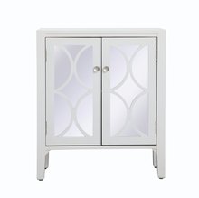 Elegant MF82034WH - 28 Inch Mirrored Cabinet in White