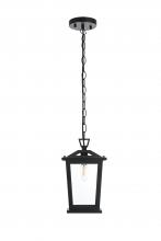 Elegant OD333H12BK - Berks 7 inch Outdoor Pendant in Black