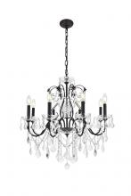 Elegant V2015D26DB/RC - St. Francis 8 Light Dark Bronze Chandelier Clear Royal Cut Crystal