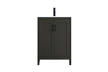 Elegant VF25124MMB - Vanity Cabinet 2Dr W24''xD19''xH34" Mocha Brown