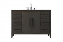 Elegant VF29348MMB - 48 Inch Single Bathroom Vanity In Mocha Brown