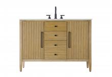 Elegant VF29648LO - 48 inch Single Bathroom Vanity in Linen Oak