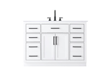 Elegant VF29748WH - Vanity Cabinet 2Dr7Dw 48"W x  22"D x 35''H White