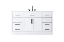 Elegant VF29760WH - Vanity Cabinet 2Dr7Dw 60"W x 22"D x 35''H White