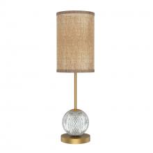Alora Lighting TL321201NBWL - Marni 21-in Natural Brass/White Linen LED Table Lamp