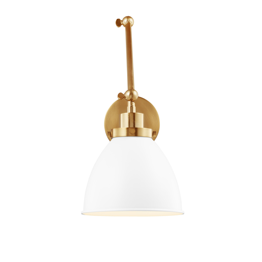 Double Arm Dome Task Sconce