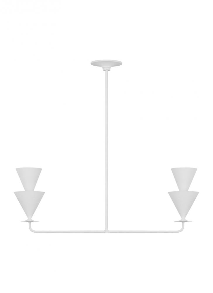 Cornet Casual 2-Light Indoor Dimmable Medium Linear Chandelier