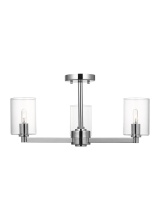 Visual Comfort & Co. Studio Collection 7764203C-05 - Fullton Three Light Semi-Flush Mount