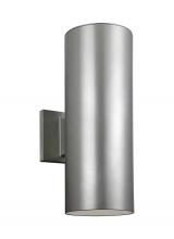 Visual Comfort & Co. Studio Collection 8413897S-753 - Outdoor Cylinders transitional 2-light integrated LED outdoor exterior small wall lantern sconce in