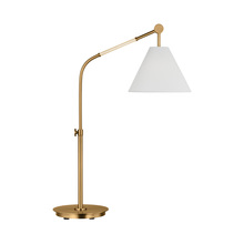 Generation Lighting - Designer Collection AET1041BBS1 - Remy transitional 1-light LED large indoor task table lamp in burnished brass gold finish