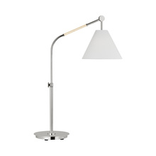 Generation Lighting - Designer Collection AET1041PN1 - Remy transitional 1-light LED large indoor task table lamp in polished nickel silver finis