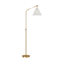 Generation Lighting - Designer Collection AET1051BBS1 - Remy transitional 1-light LED medium indoor task floor lamp in burnished brass gold finish