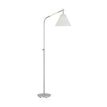 Generation Lighting - Designer Collection AET1051PN1 - Remy transitional 1-light LED medium indoor task floor lamp in polished nickel silver fini