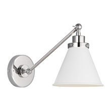 Visual Comfort & Co. Studio Collection CW1121MWTPN - Wellfleet Single Arm Cone Task Sconce