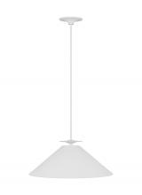 Visual Comfort & Co. Studio Collection LXP1011CPST - Cornet Casual 1-Light Indoor Dimmable Extra Large Pendant Ceiling Hanging Chandelier Light