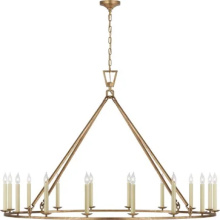 Visual Comfort & Co. Studio Collection CHC 5174AB - Darlana Large Single Ring Chandelier