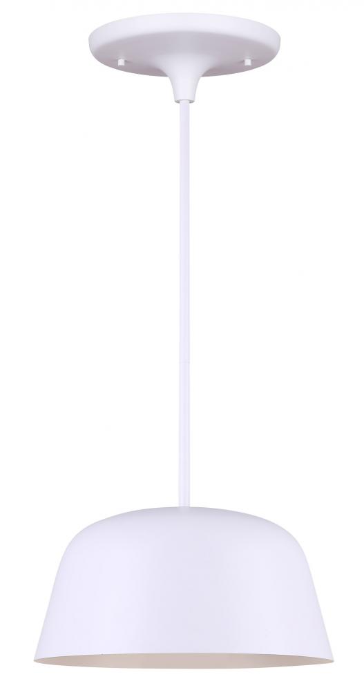 KILIAM, IPL1098A01WH -G-, MWH Color, 1 Lt Rod Pendant, Dual Mount, 60W Type A, 12.625inch W x 9.875i