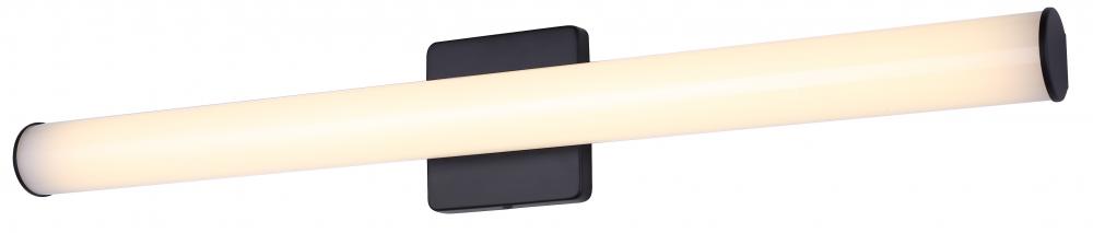 Osten 1 Light Black Integrated LED Vanity