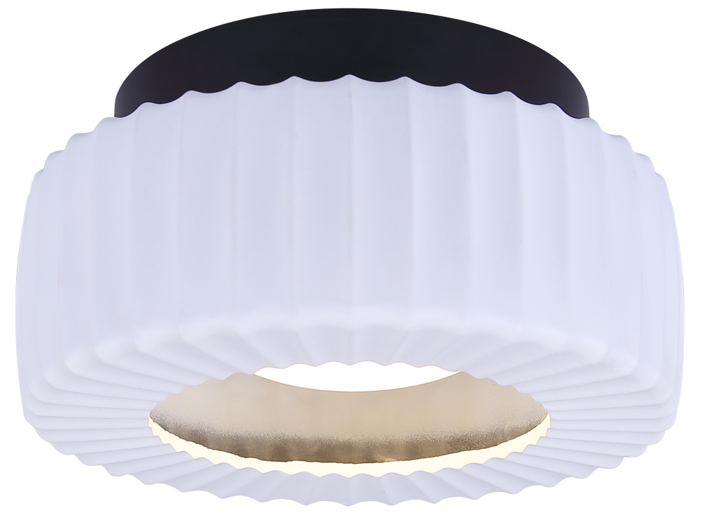 DARIO, Modern LED Flush Mount, Matte White and Black Finish Dimmable, 3CCT